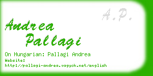 andrea pallagi business card